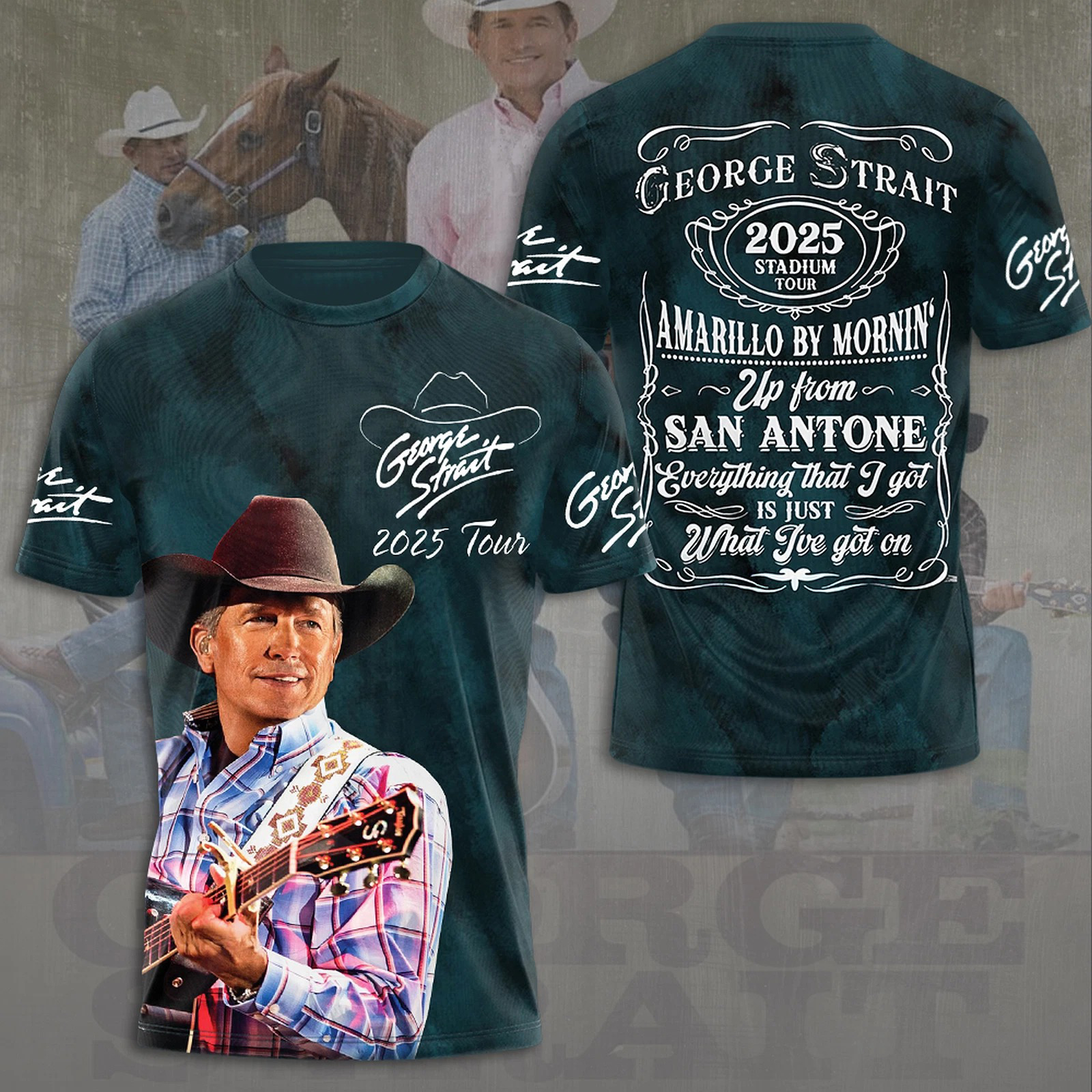 George Strait King Of Country Music 3D T-Shirt Cool Oregontrailrvpk Shirt