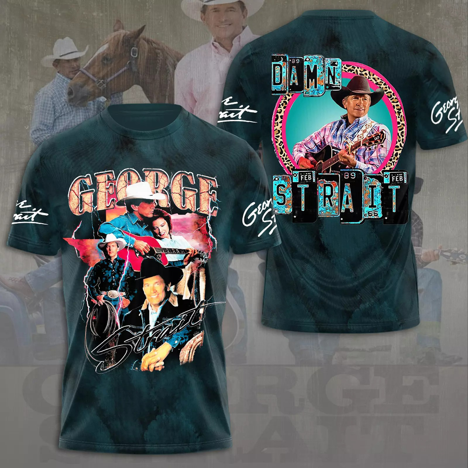 George Strait King Of Country Music 3D T-Shirt Gift Ideas For Music Lovers Oregontrailrvpk Shirt