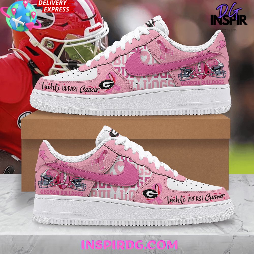 Georgia Bulldogs Tackle Breast Cancer Air Force 1