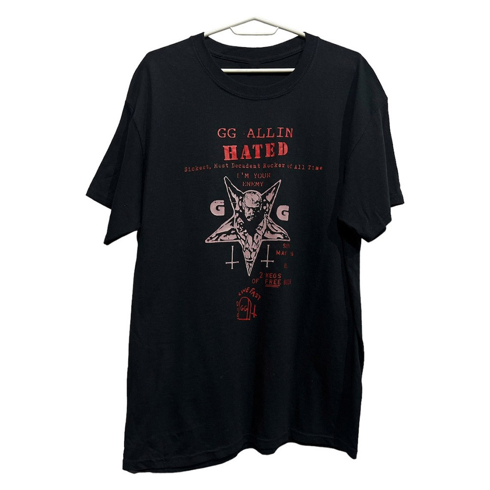 GG Allin Shirt GG Allin Hated T-Shirt Oregontrailrvpk Shirt