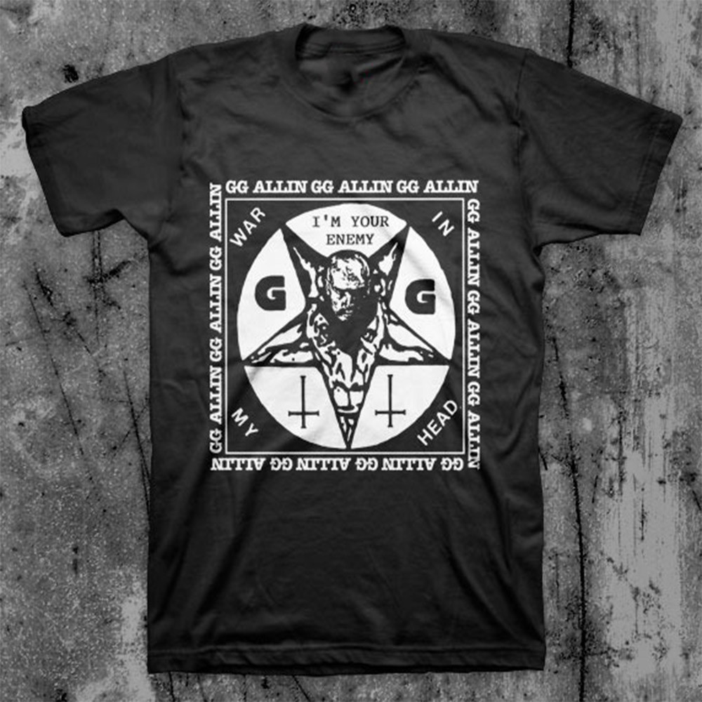 GG Allin Shirt I'm Your Enemy War In My Head T-Shirt Oregontrailrvpk Shirt