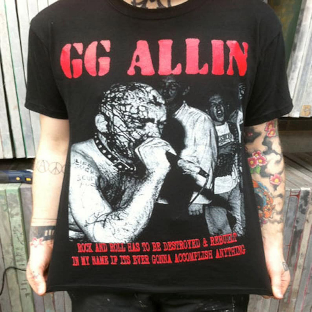 GG Allin Shirt Rock Music Lover Vintage Tee Shirt Oregontrailrvpk Shirt