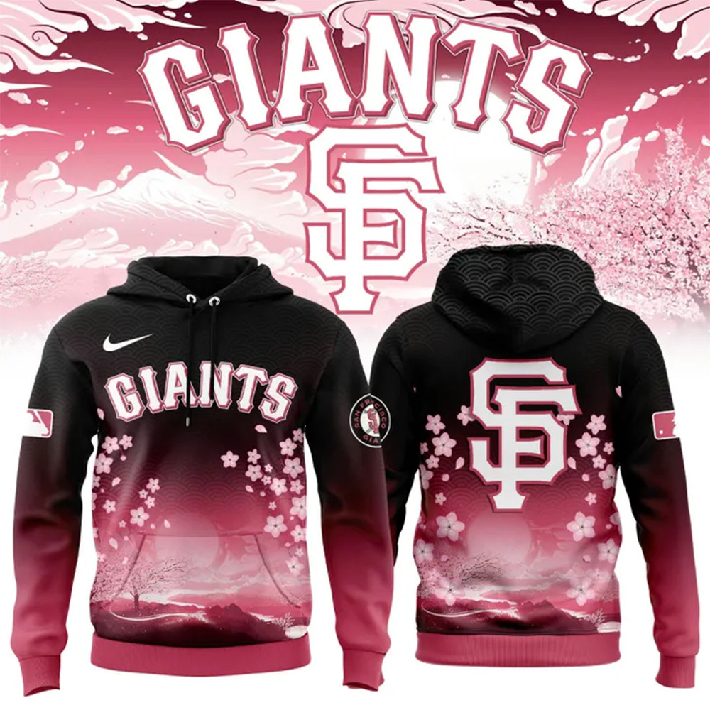 Giants Cherry Blossom 2025 Hoodie Presents For Football Fans