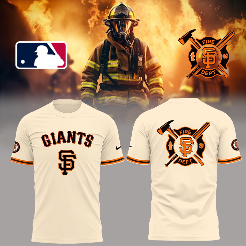 Giants x Firefighter Appreciation Night T-Shirt Oregontrailrvpk Shirt