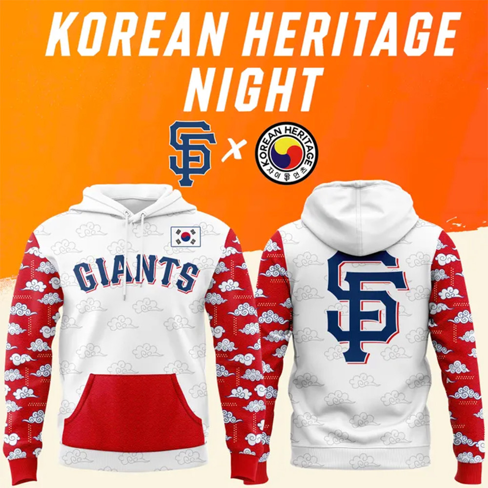 Giants x Korean Heritage Night 2025 Hoodie Gifts For Football Fan