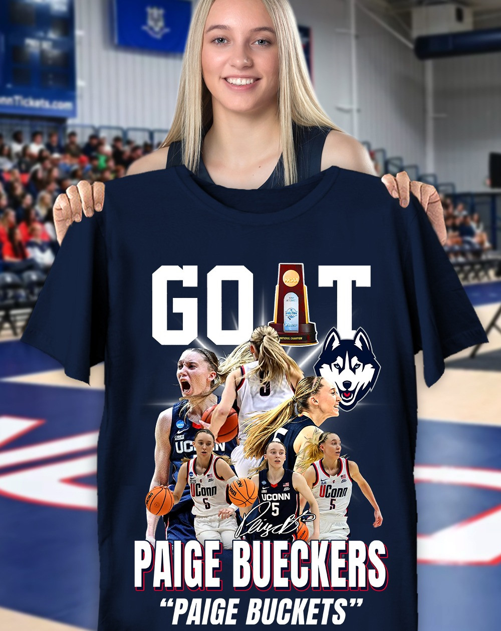 Goat Paige Bueckers T-Shirt Uconn Huskies Women's Basketball National Championship 2025 Oregontrailrvpk Shirt
