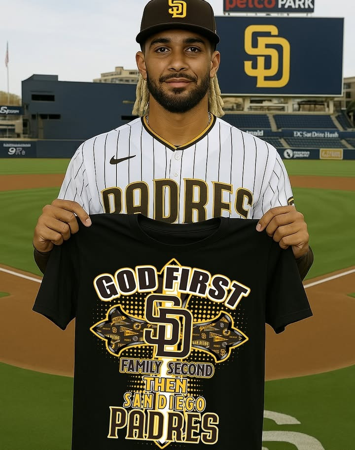 God First Family Second Then San Diego Padres T-Shirt Gift For Padres Fans Oregontrailrvpk Shirt