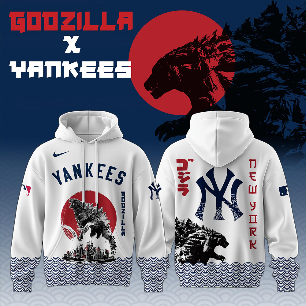 Godzilla x New York Yankees 2025 Japan Edition Hoodie Unique