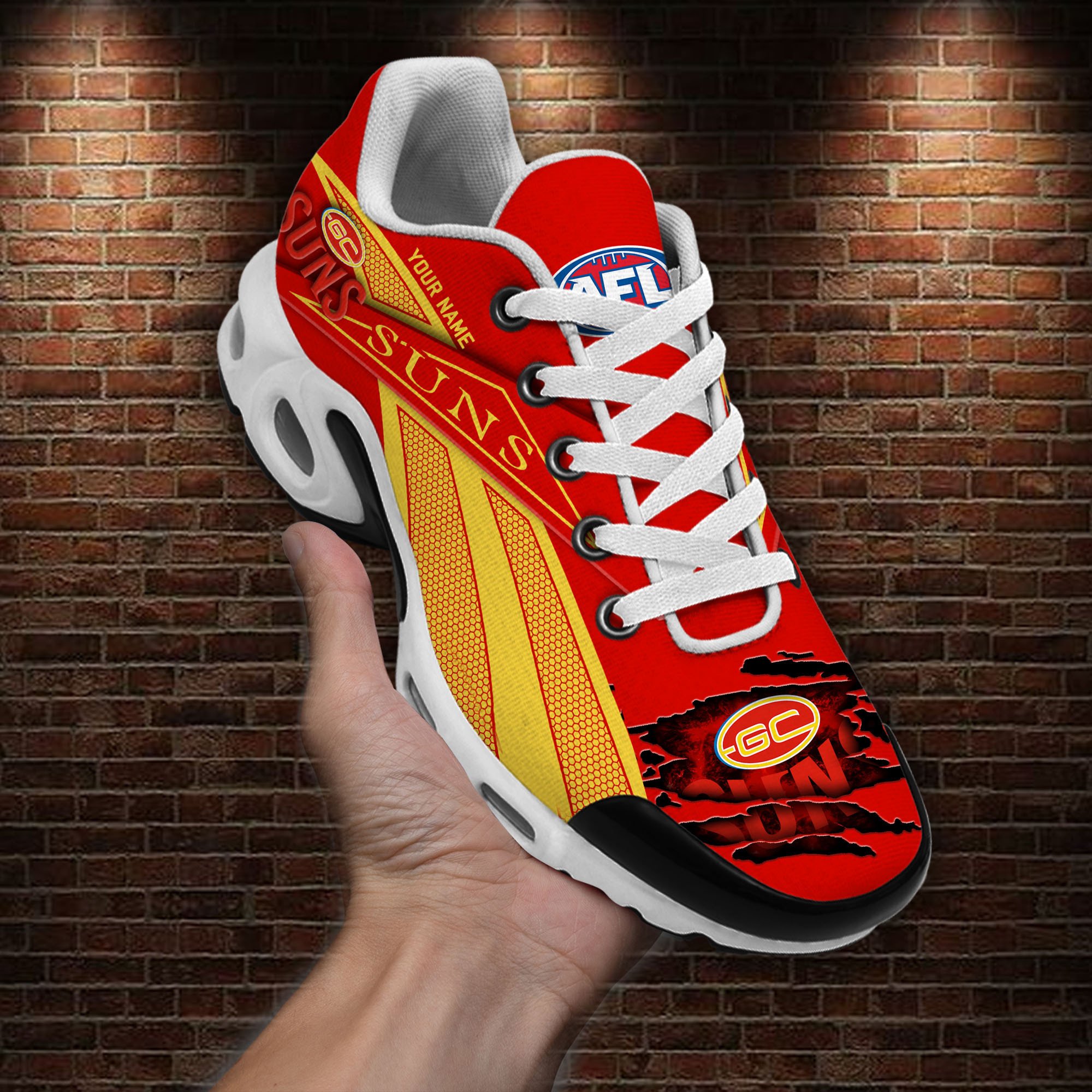 Gold Coast Suns Air Max Plus Shoes Sneakers For Men And Women