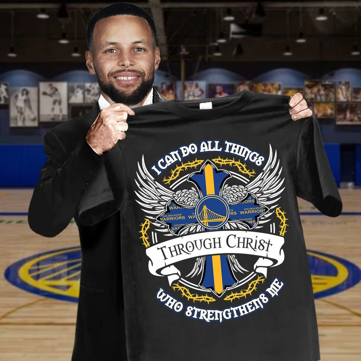 Golden State Warriors Fans Faith Shirt I Can Do All Things Through Christ Strengthens Me Oregontrailrvpk Shirt