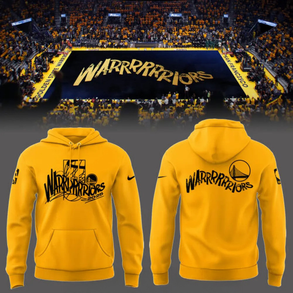 Golden State Warriors NBA Playoffs 2025 Black Hoodie Presents For Basketball Fans
