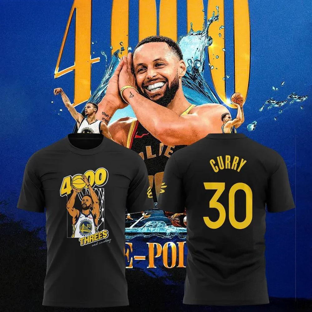 Golden State Warriors Special Stephen Curry 4000 Threes And Counting Shirt Basketball Oregontrailrvpk Shirt