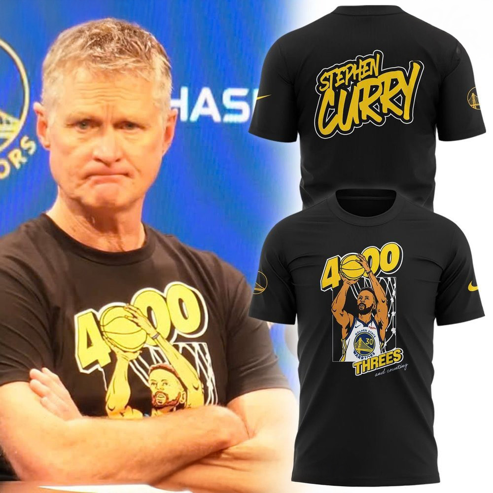 Golden State Warriors Stephen Curry 4000 Threes and Counting T-Shirt For Basketball Fans Oregontrailrvpk Shirt
