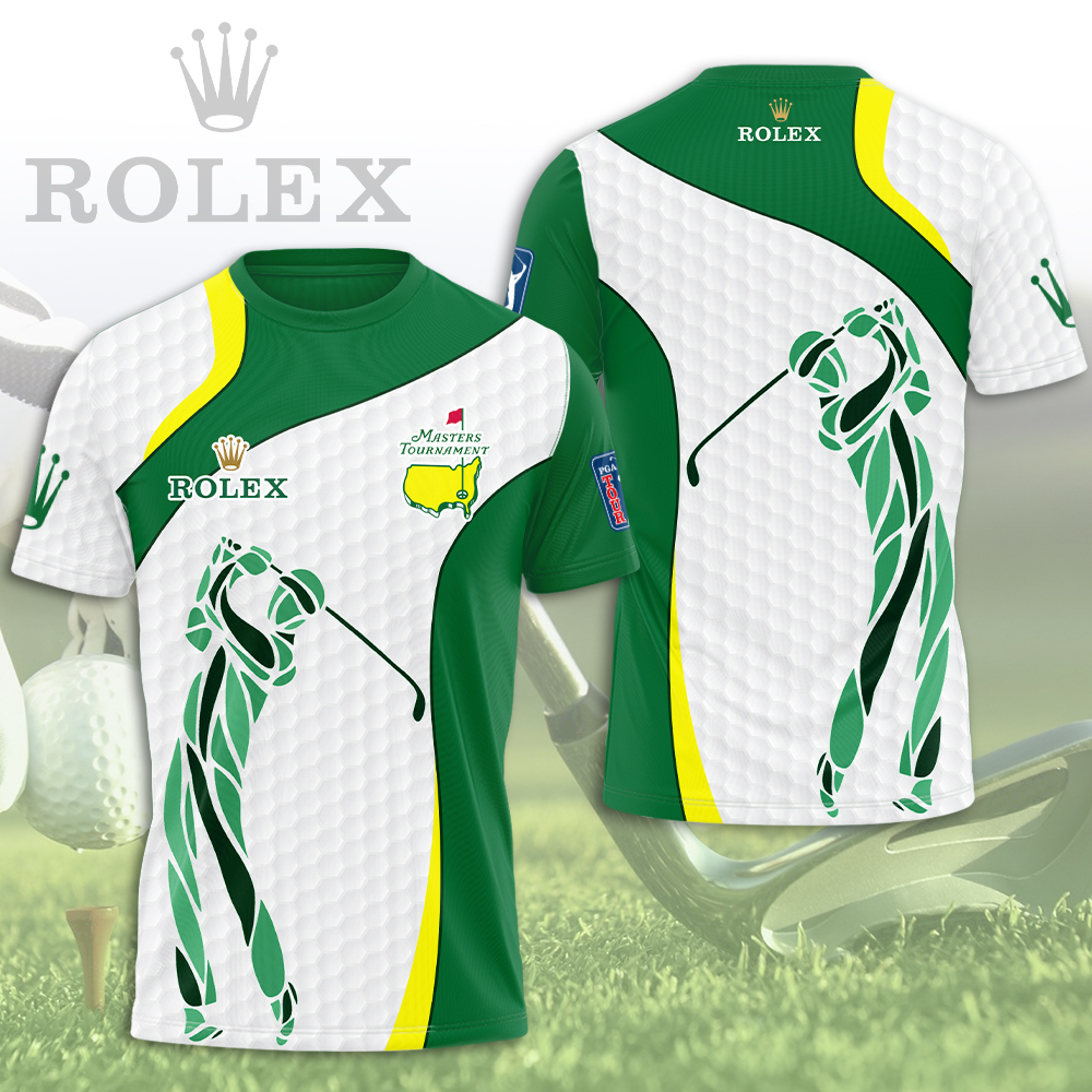 Golf Masters Tournament X Rolex 3D T-Shirt Mens Gifts Golf Oregontrailrvpk Shirt