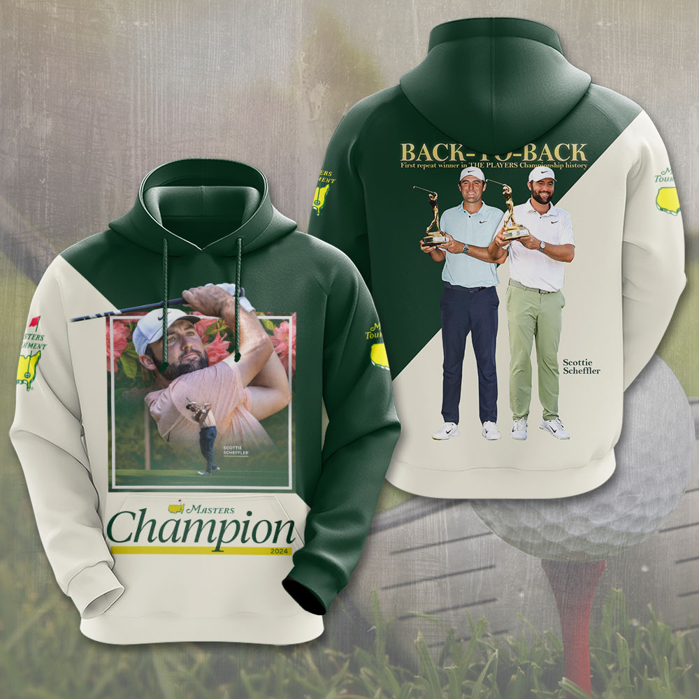 Golf Masters Tournament X Scottie Scheffler 3D Hoodie Cool Golf Presents