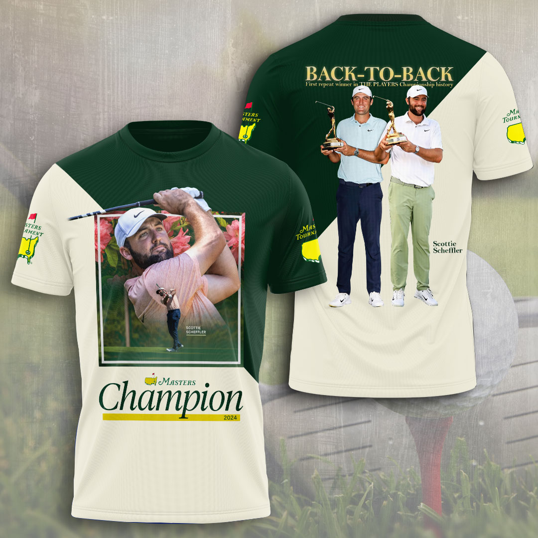 Golf Masters Tournament X Scottie Scheffler 3D T-Shirt Good Golf Presents Oregontrailrvpk Shirt
