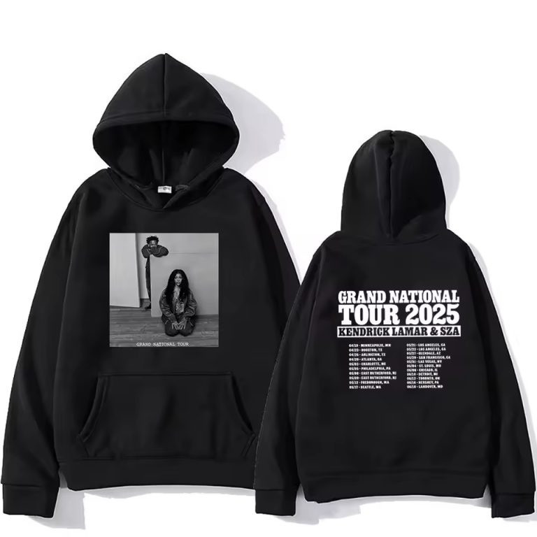 Grand National Tour Merch 2025 Hoodie SZA And Kendrick Lamar Tour Merch Great