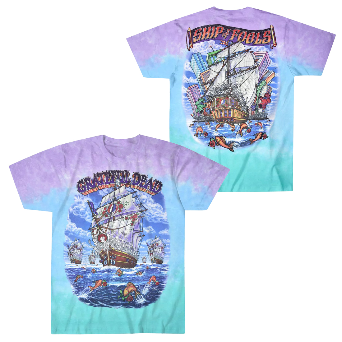 Grateful Dead-Ship Of Fools-2 Sdd Tie Dye T-Shirt For Wife Oregontrailrvpk Shirt
