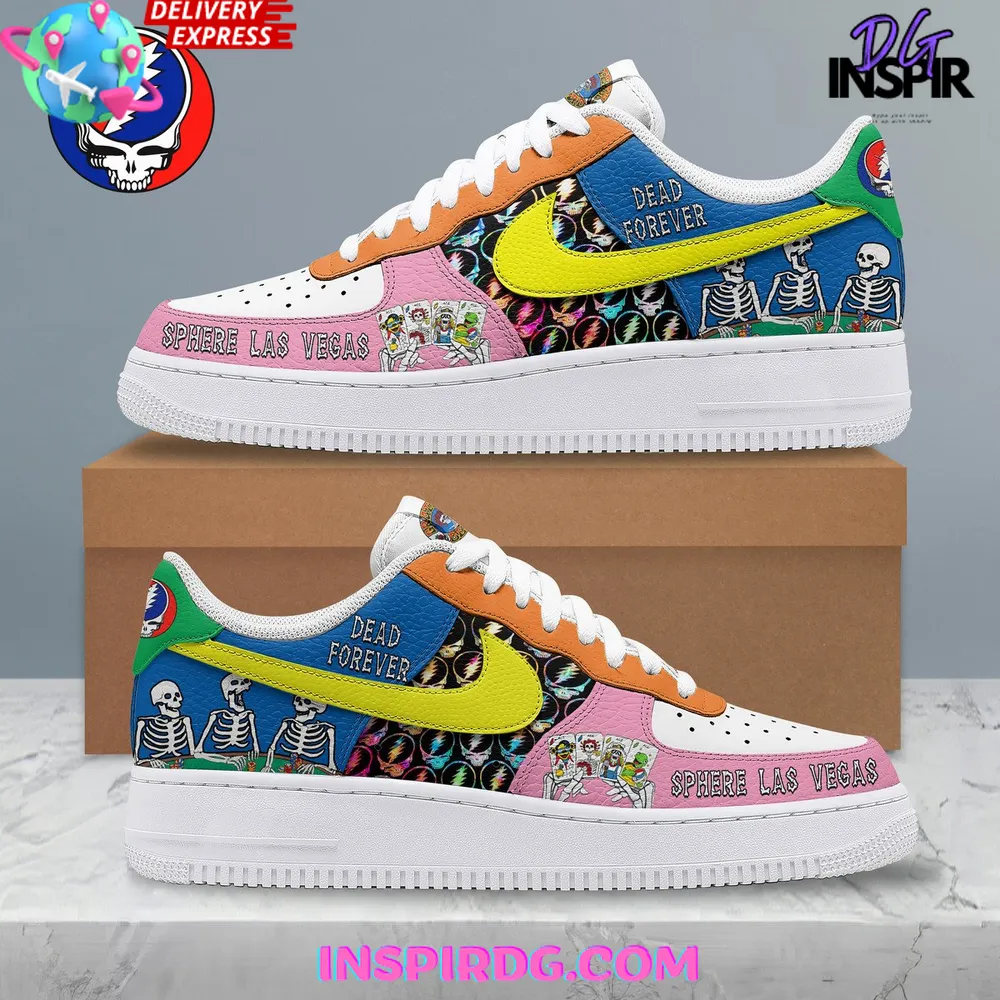 Grateful Dead Sphere Las Vegas Limited Edition Air Force 1 Sneakers