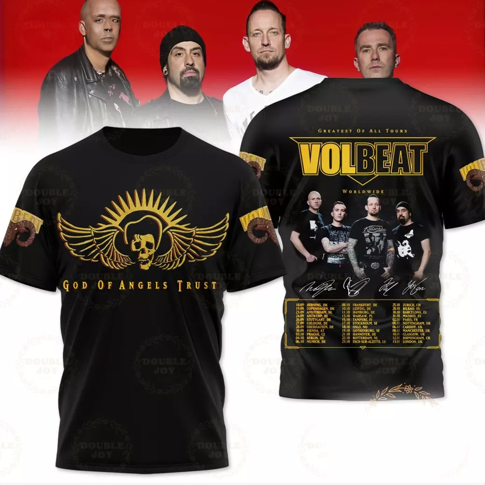 Greatest Of All Tours Volbeat Worldwide 2025 3D T-Shirt For Dad Oregontrailrvpk Shirt