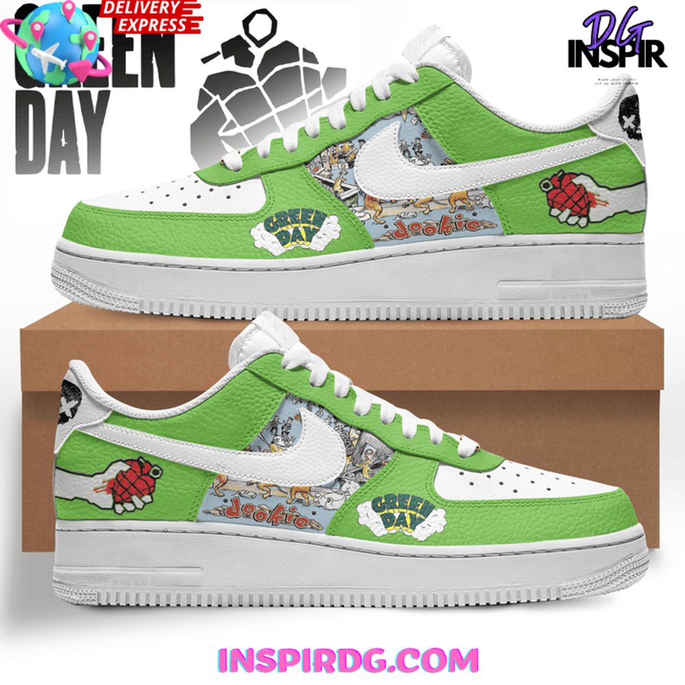 Green Day Dookie Air Force 1 Shoes