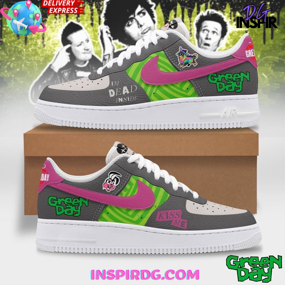 Green Day Kiss Me Air Force 1 Sneaker