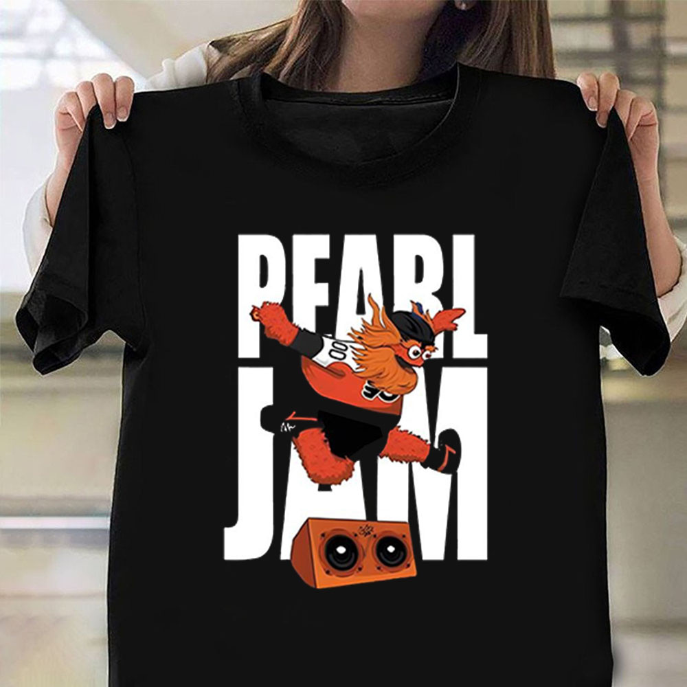 Gritty Pearl Jam Philadelphia Flyers Shirt Hockey Lover T-Shirt Oregontrailrvpk Shirt