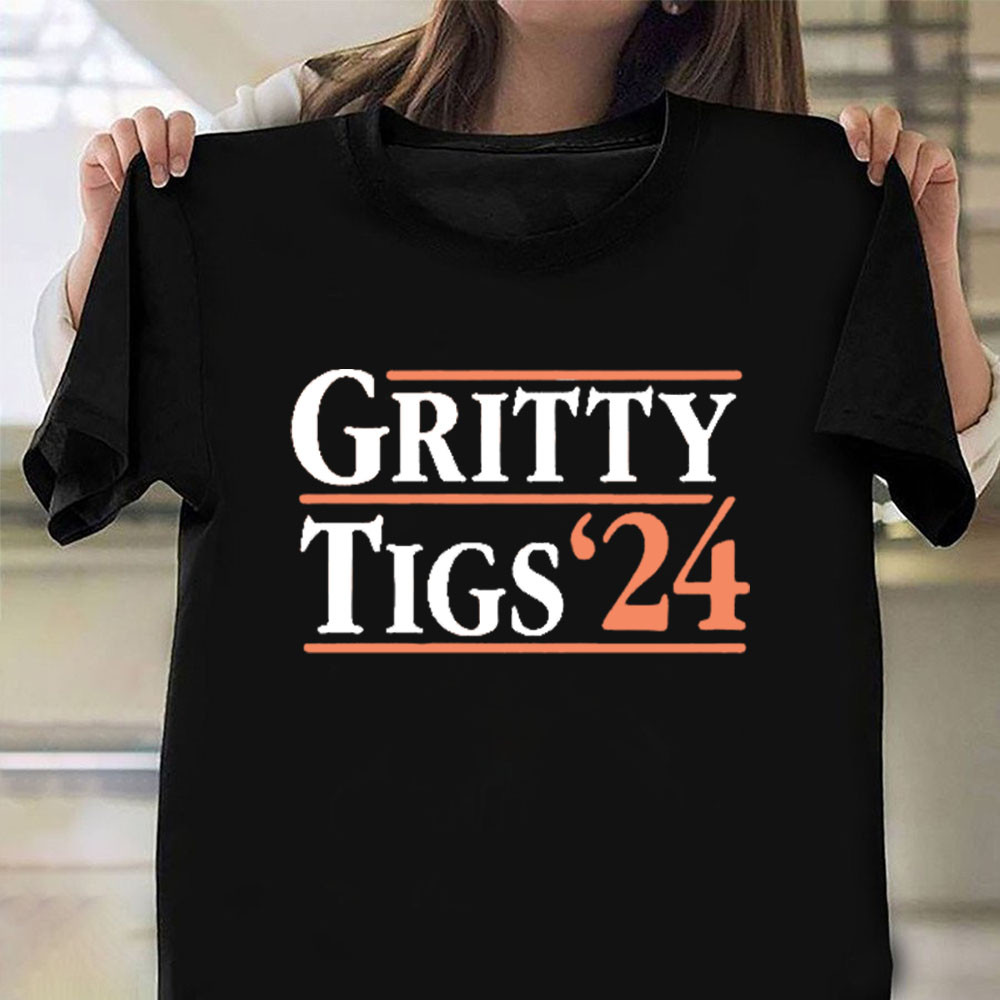 Gritty Tigs '24 Text T-Shirt Philadelphia Hockey Shirt Oregontrailrvpk Shirt
