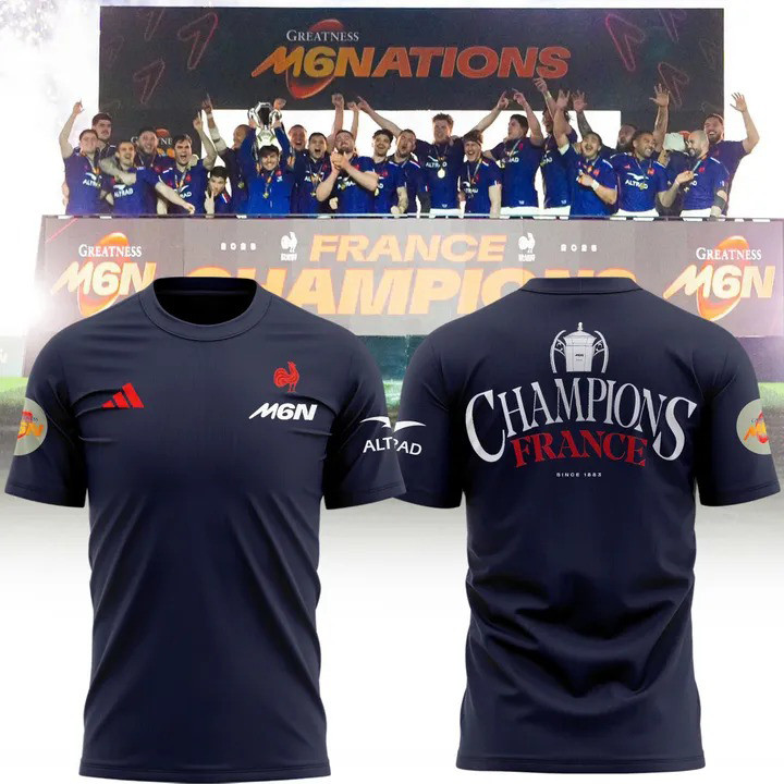 Guinness Six Nations 2025 France Champions Shirt Oregontrailrvpk Shirt