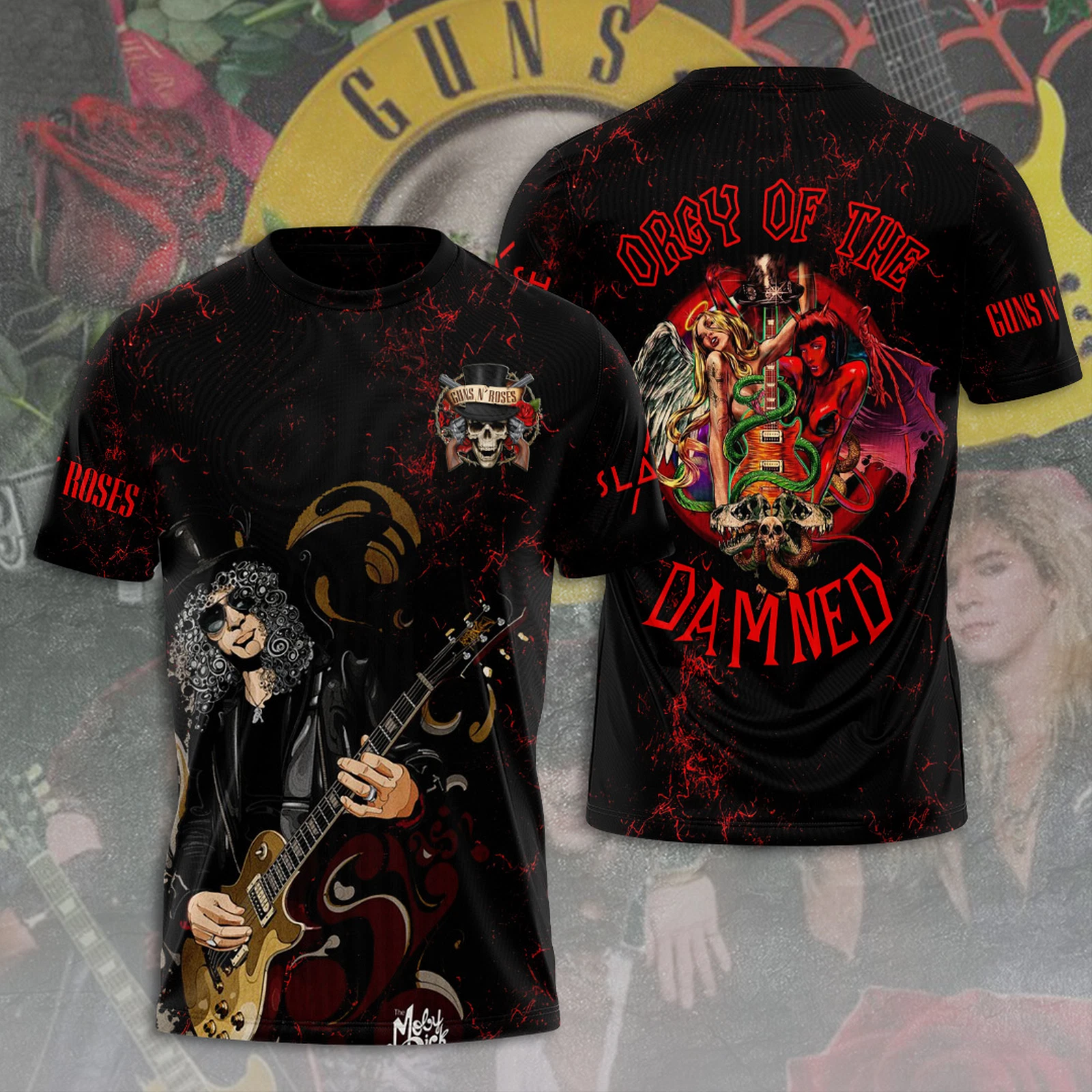 Guns N Roses 2025 Tour 3D T-Shirt Oregontrailrvpk Shirt