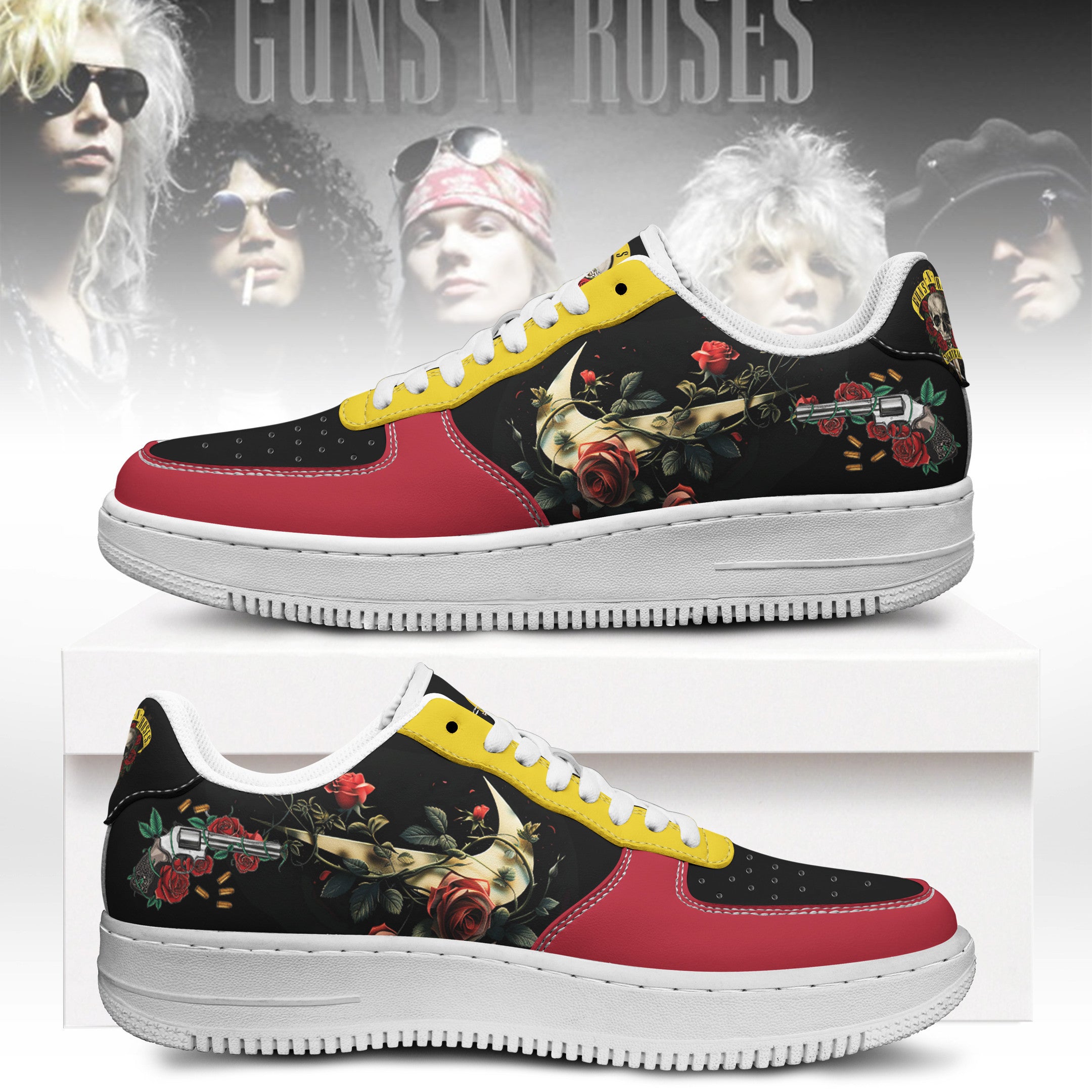 Guns N Roses Air Low-Top Sneakers Shoes For Men And Women