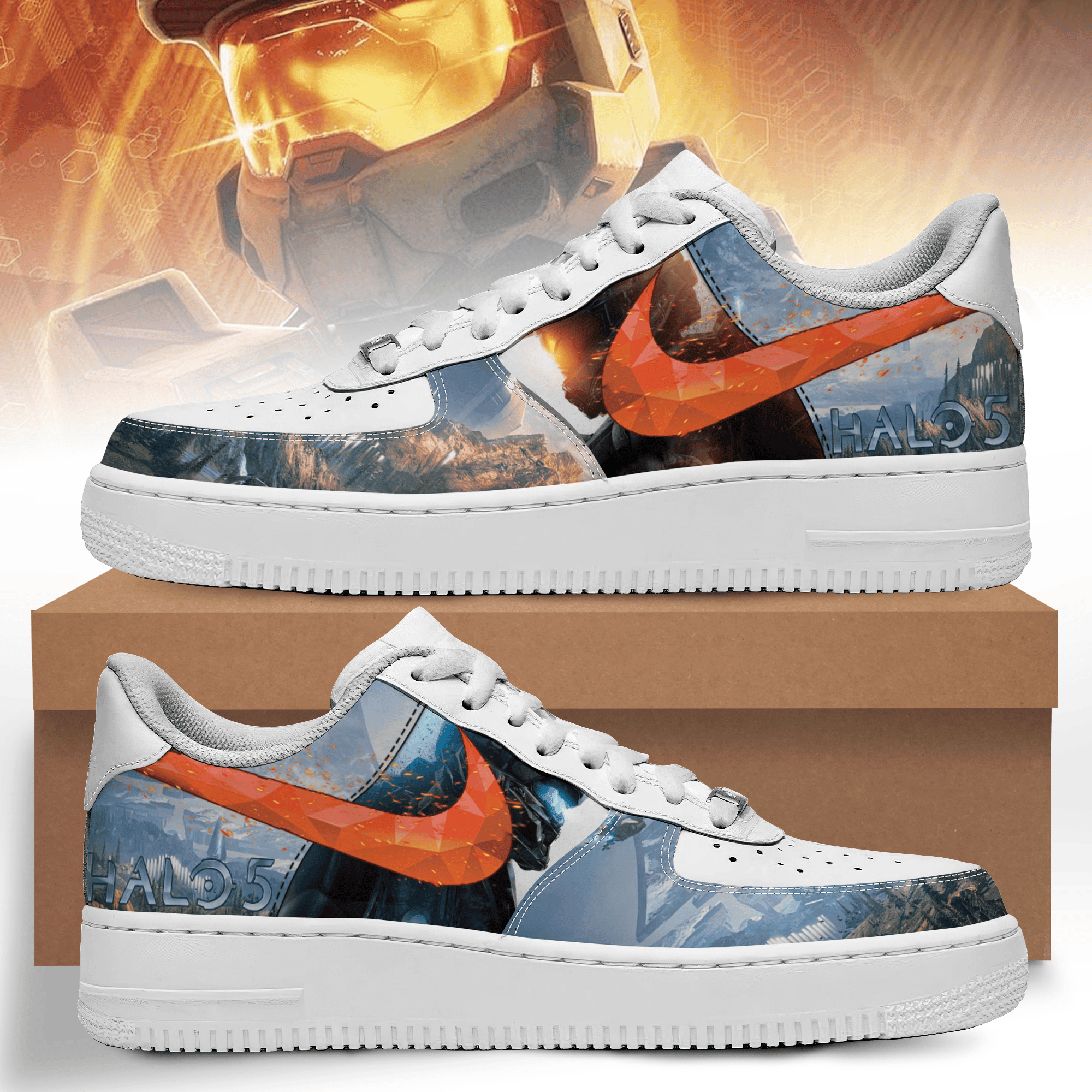 Halo 5 Air Low-Top Sneakers Shoes For Men And Women