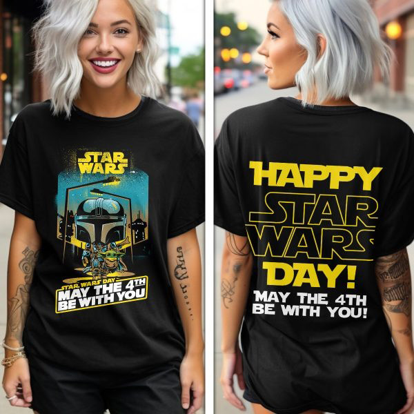 Happy Star Wars Day May The 4Th Be With You T-Shirt For Movie Lovers Oregontrailrvpk Shirt