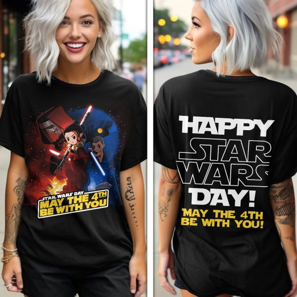 Happy Star Wars Day May The 4Th Be With You T-Shirt Gift Ideas For Boyfriend Oregontrailrvpk Shirt