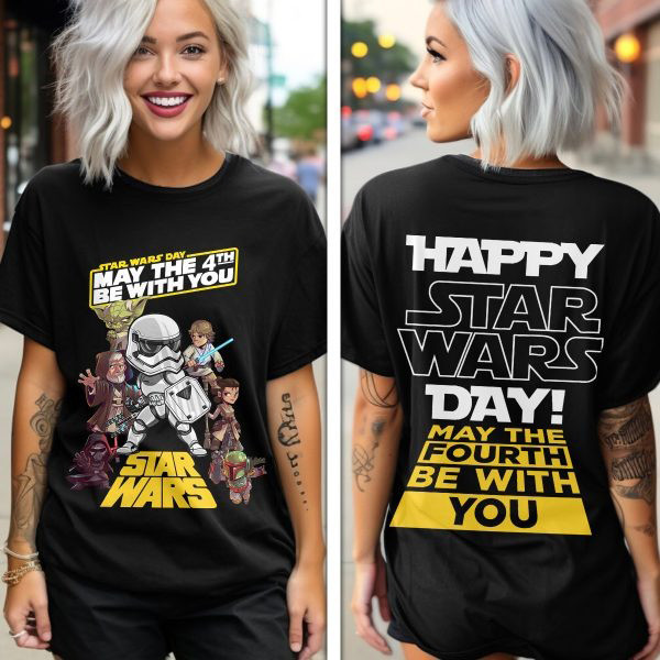 Happy Star Wars Day May The Fourth Be With You Shirt Gift For Boyfriend Oregontrailrvpk Shirt
