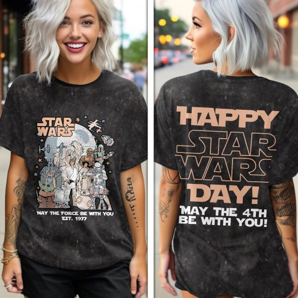 Happy Star Wars Day May The Fourth Be With You T-Shirt To Get Your Boyfriend Oregontrailrvpk Shirt