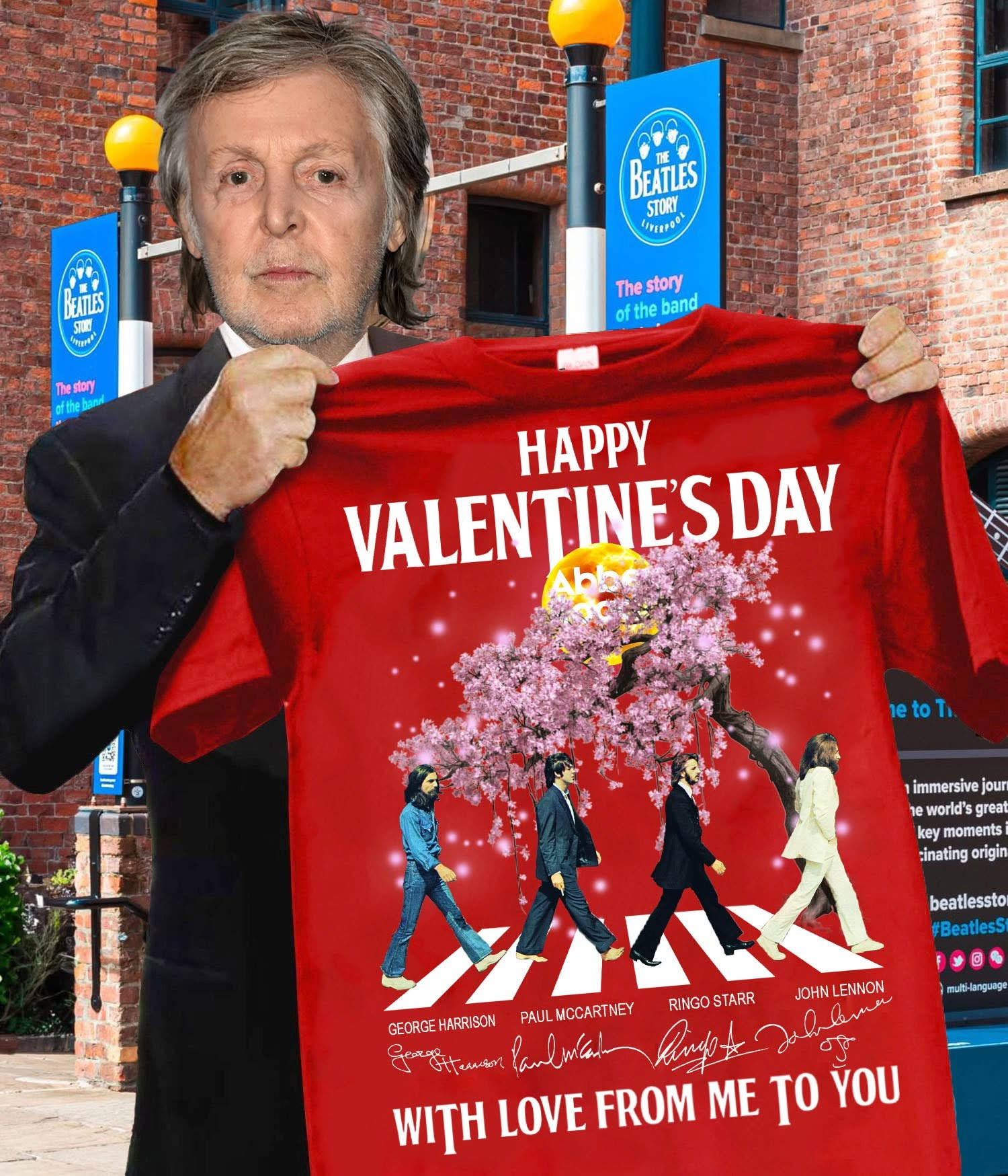 Happy Valentine'S Day With Love From Me To You T-Shirt Valentine Gifts For Him Oregontrailrvpk Shirt