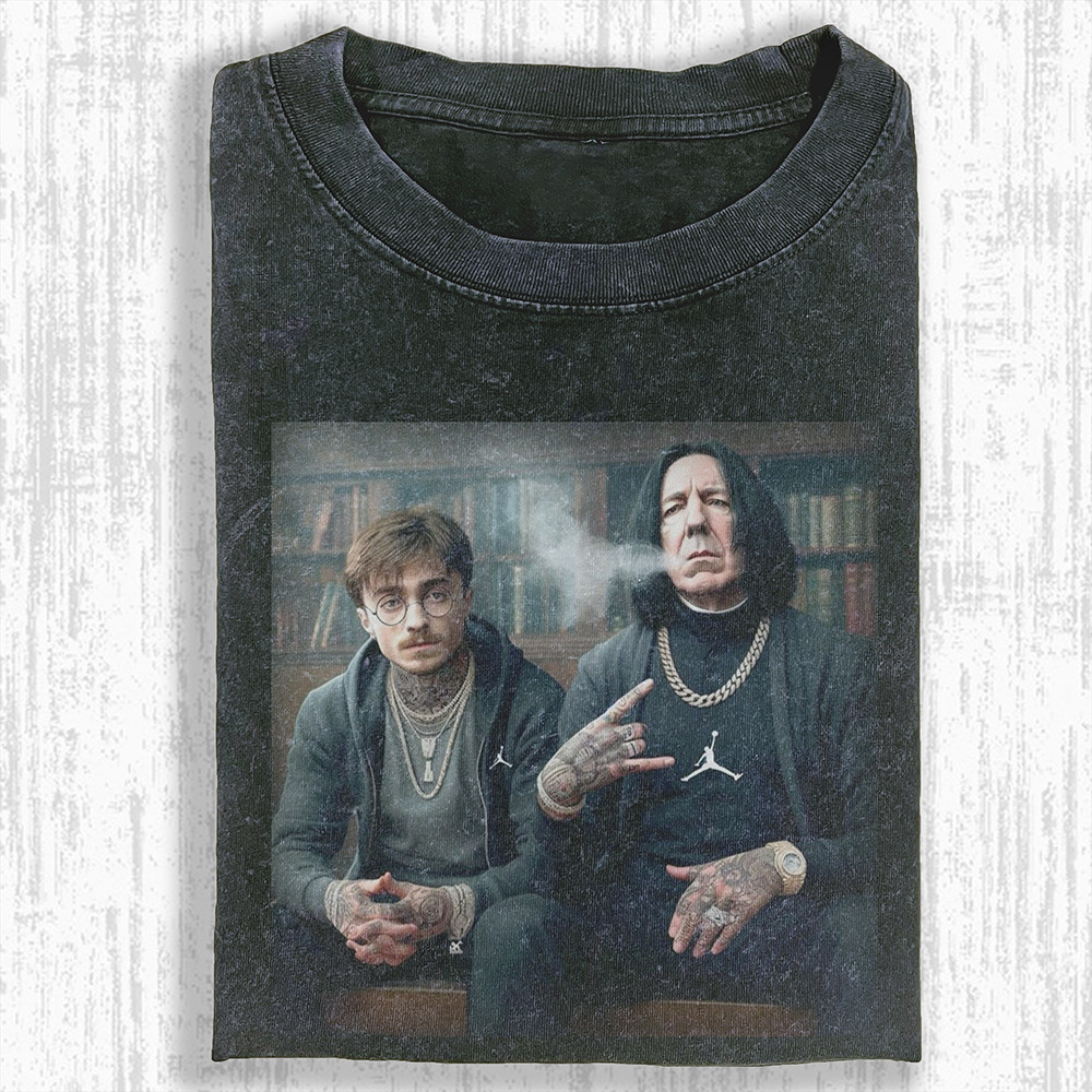 Harry Potter And Severus Snape T-Shirt Thug Life Funny Harry Potter Gifts For Him Oregontrailrvpk Shirt