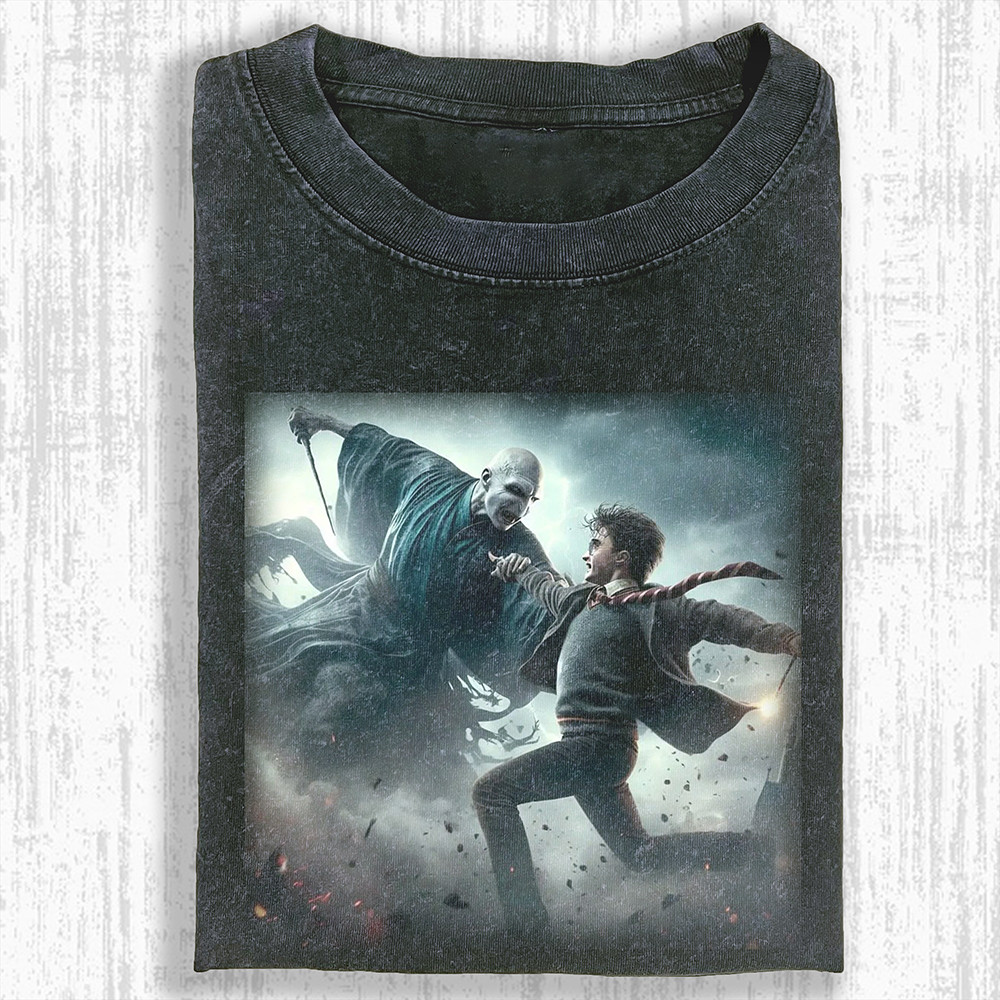 Harry Potter Fighting With Lord Voldemort T-Shirt For Harry Potter Lovers Fans Oregontrailrvpk Shirt