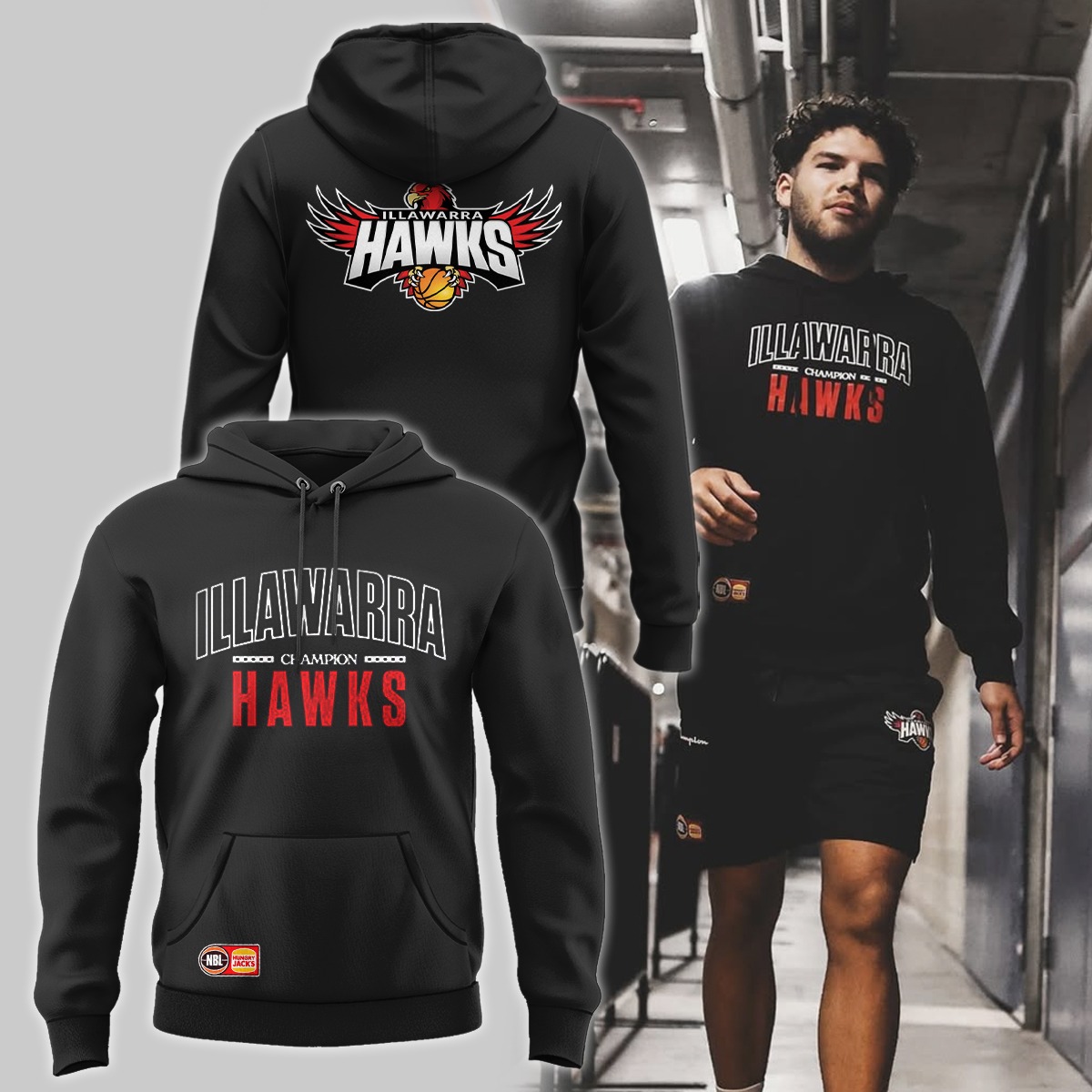 Hawks Basketball Black Hoodie Best Basketball Presents