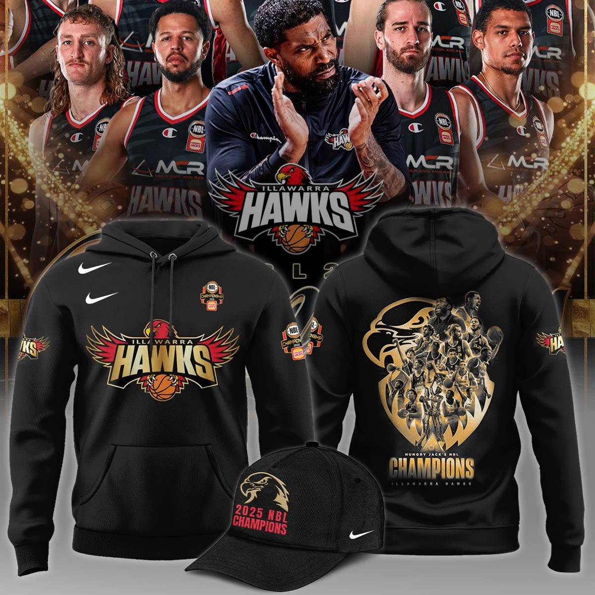 Hawks Basketball National Champions25 Black Hoodie Best Presents For Basketball Players
