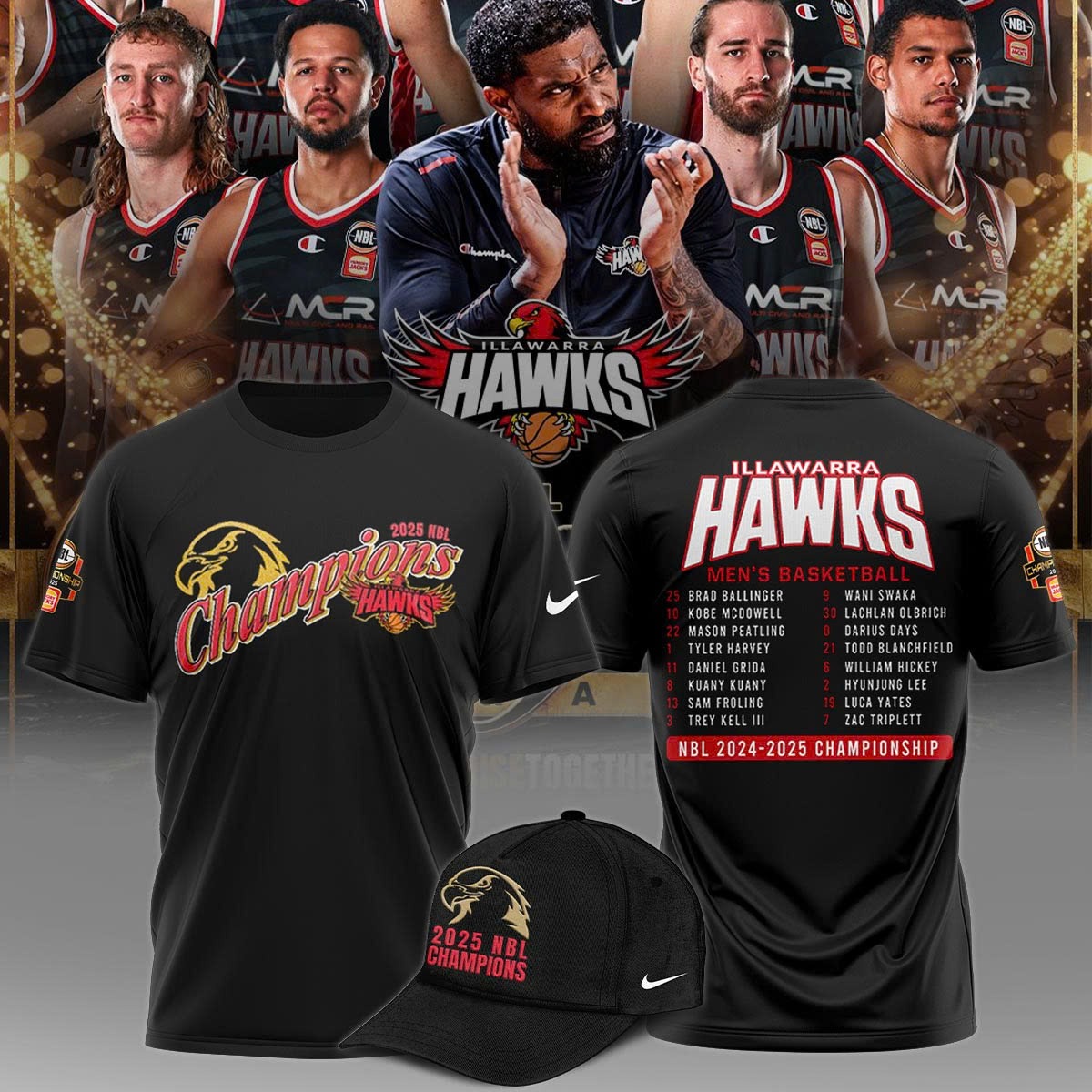 Hawks Basketball National Champions25 Black T-Shirt For Basketball Player Oregontrailrvpk Shirt