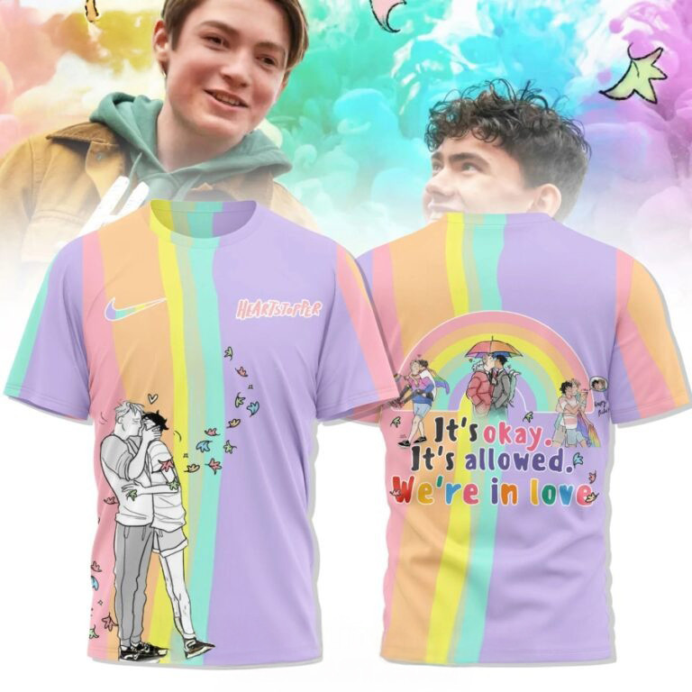 Heartstopper TV Series We're In Love 3D Shirt Gifts For Gays Oregontrailrvpk Shirt