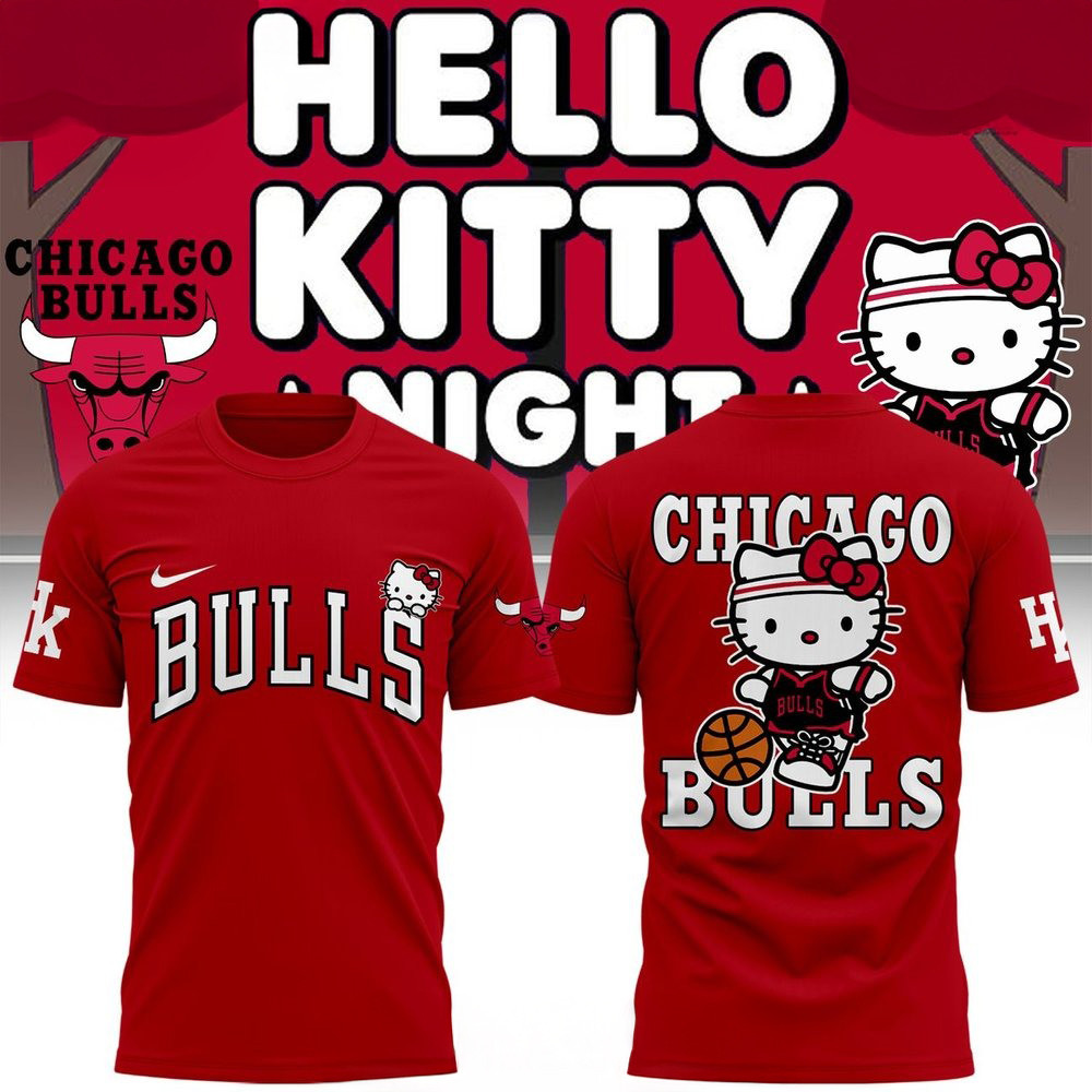 Hello Kitty x Chicago Bulls 2025 T-Shirt Best Gifts For Basketball Lovers Oregontrailrvpk Shirt