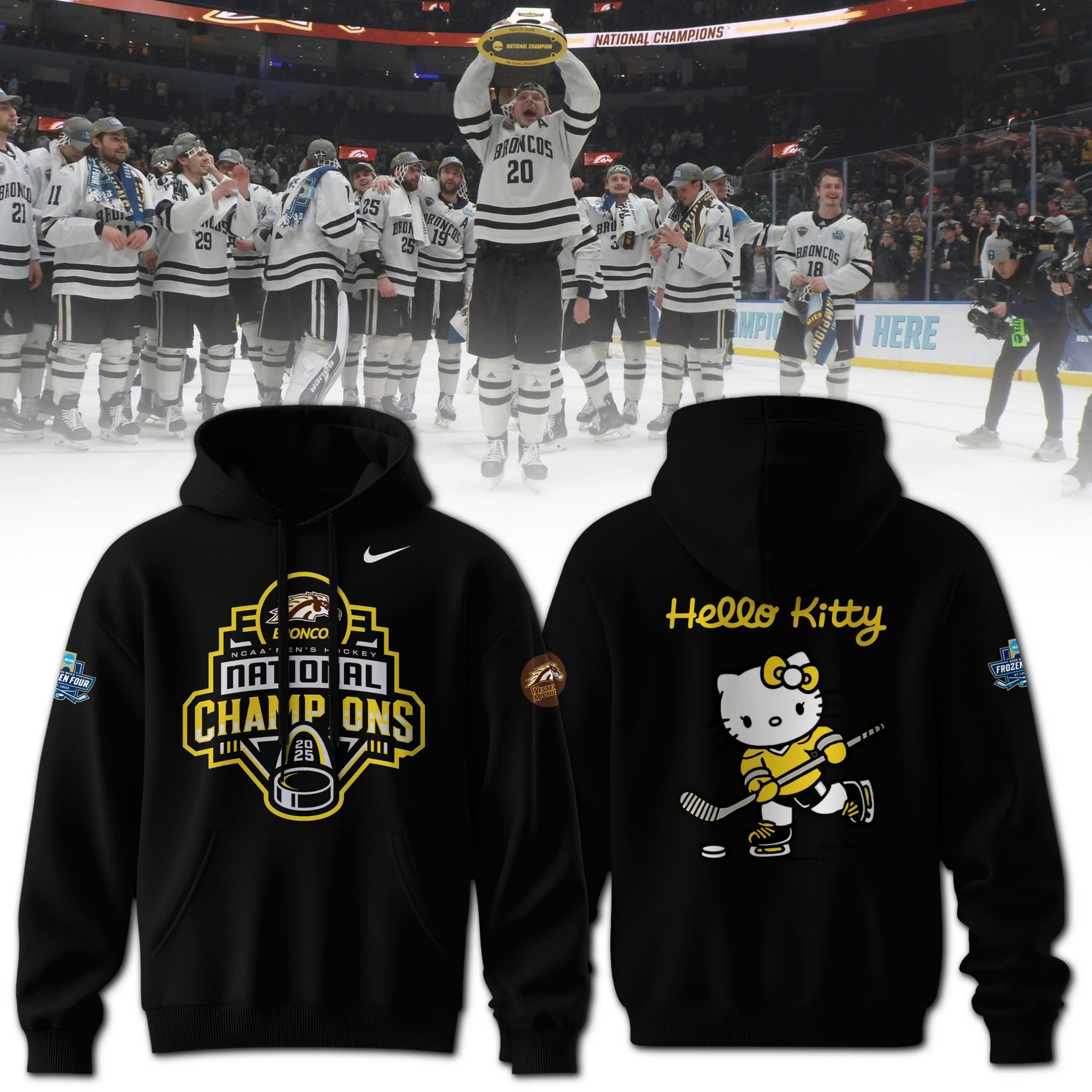 Hello Kitty x Western Hockey Club 2025 NCAA Division Hoodie NHL