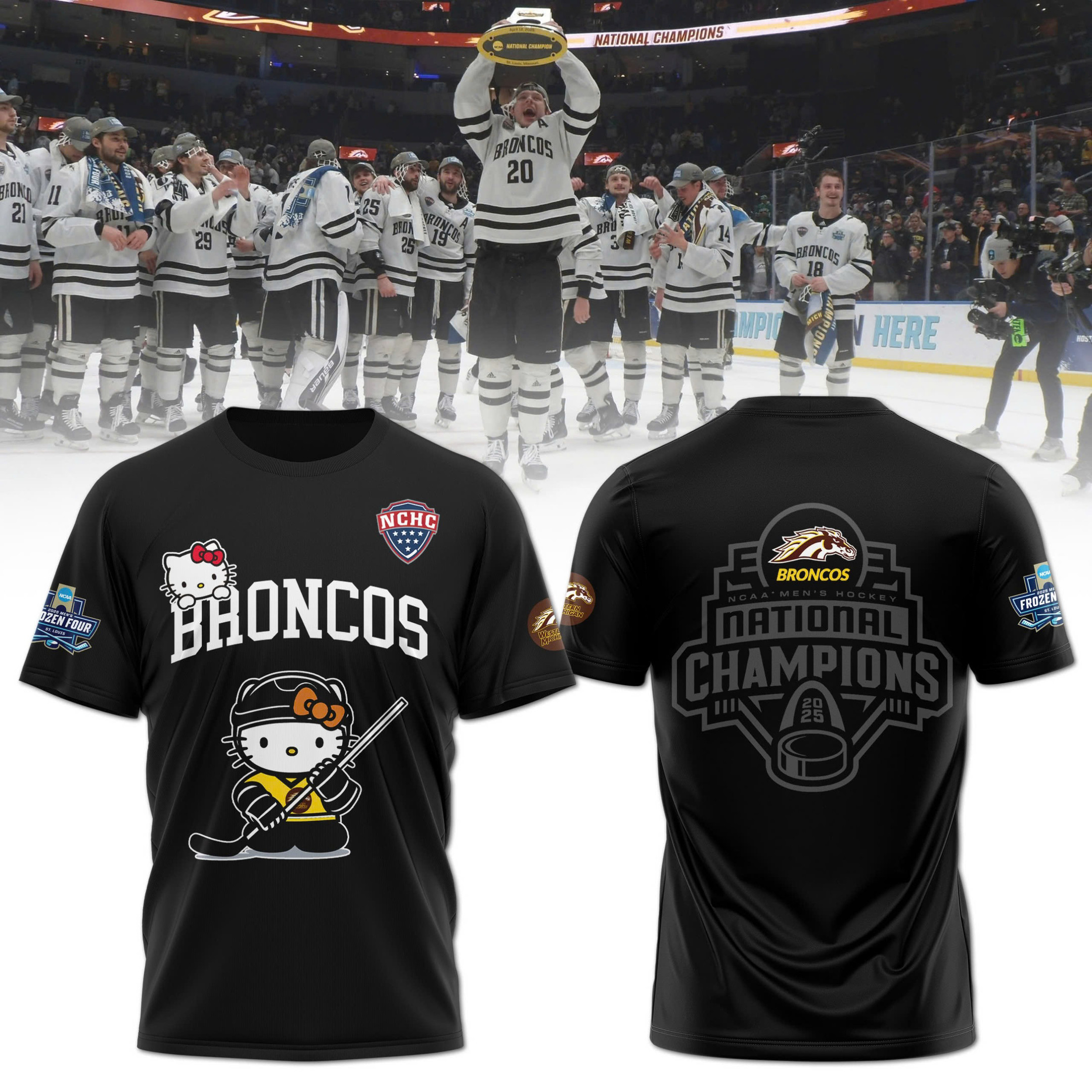 Hello Kitty x Western Hockey Club 2025 NCAA Division Shirt Best Gifts For Hockey Fans Oregontrailrvpk Shirt