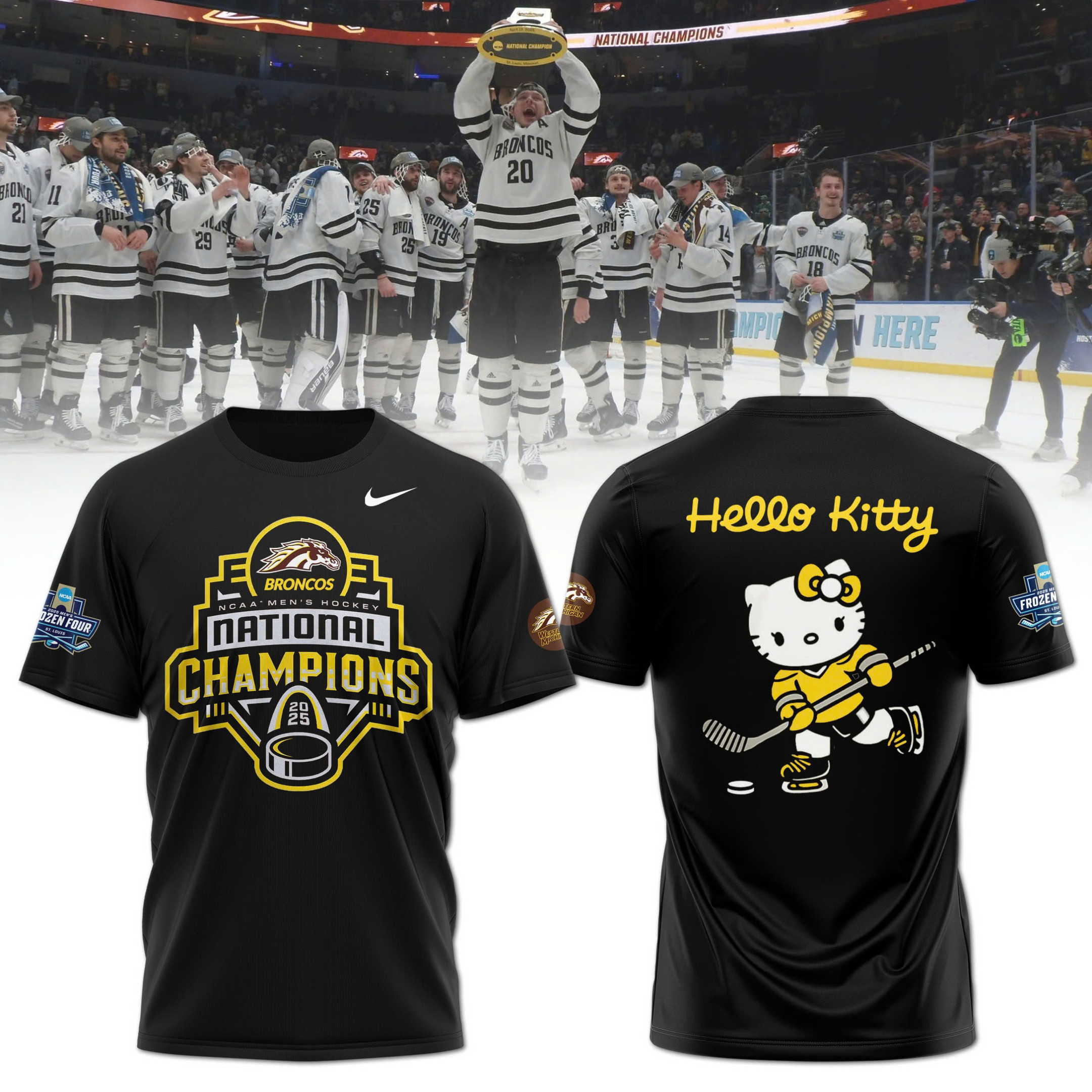 Hello Kitty x Western Hockey Club 2025 NCAA Division Shirt Gift Ideas For Hockey Fans Oregontrailrvpk Shirt