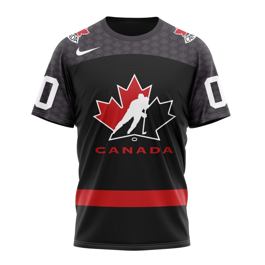 Hockey Canada Personalized Black Kits Personalized Name And Number T-Shirt Oregontrailrvpk Shirt