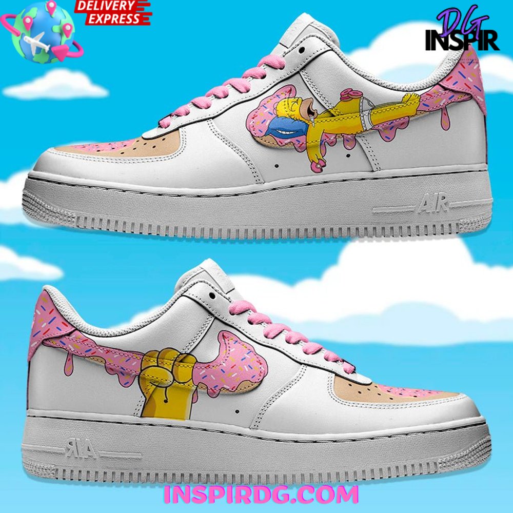 Homer Donuts Swoosh Simpsons Limited Edition Air Force 1