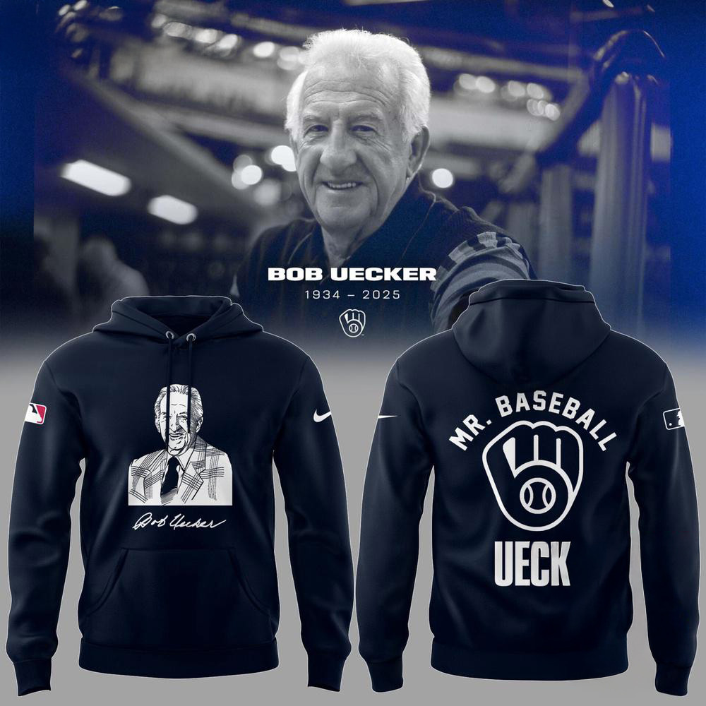 Honoring The Legend Brewers Icon And Baseball Hall Of Famer Bob Uecker Hoodie